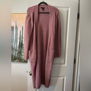 Dusty Pink Long Cardigan